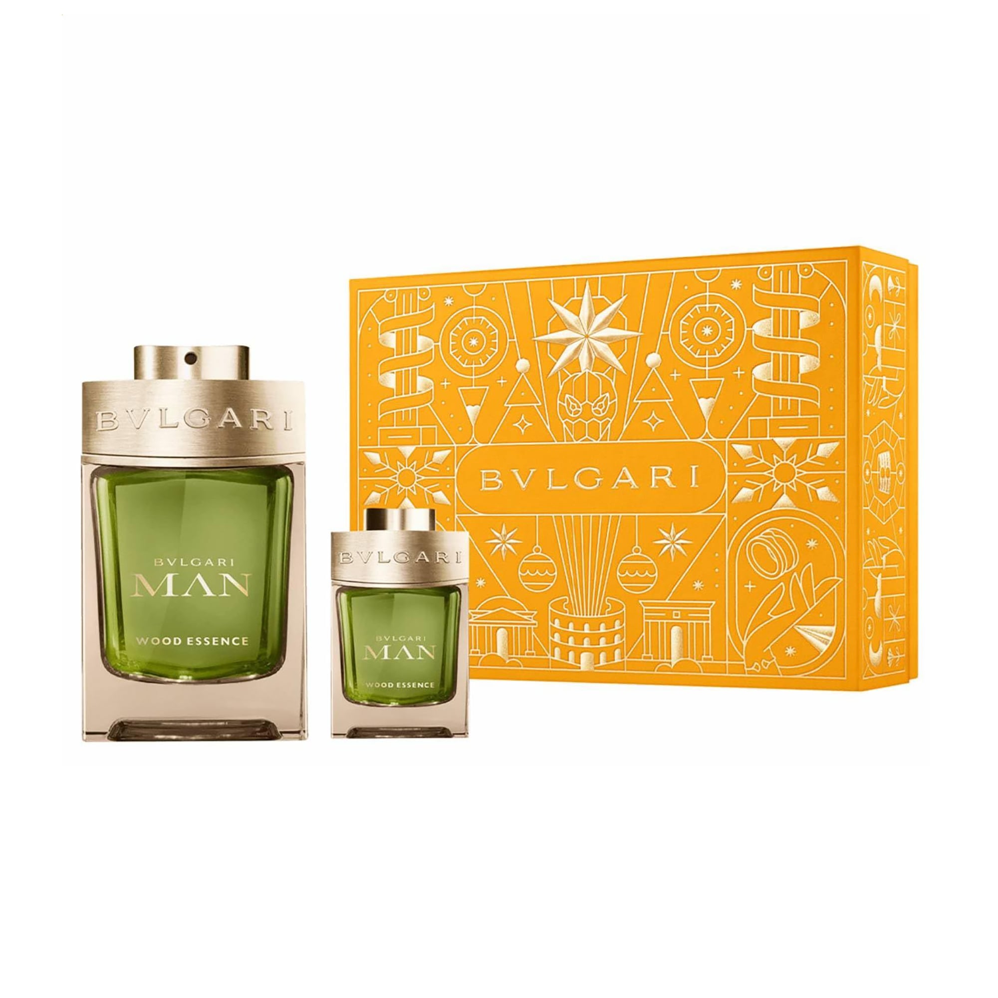 Парфумований набір чоловічий Bvlgari Man Wood Essence Gift Set (парфумована вода, 100 мл + парфумована вода, 15 мл)